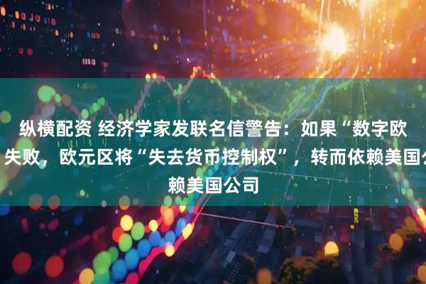 纵横配资 经济学家发联名信警告:如果“数字欧元”失败,欧元区将“失去货币控制权”,转而依赖美国公司